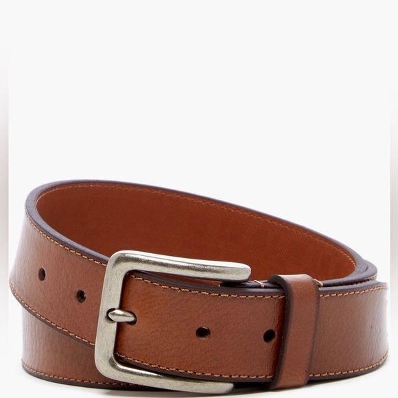 BOCONI men leather belt/tan total size 44 - Picture 1 of 3